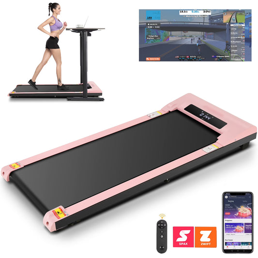 ANCHEER Walking Pad, 2 in 1 under Desk Treadmill with Remote Control、Led Display, 300 Lbs Portable Treadmill for Home/Office (Black)